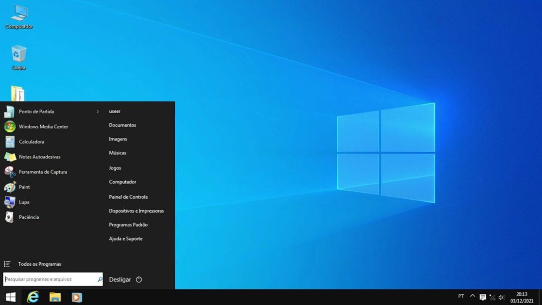 Windows 7X Super Otimizado | Windows 7 com Aparência do 10