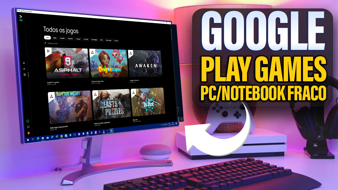 Emulador Google Play Games Para PC/NOTEBOOK Fraco ( Sem Requisitos ) »  Xerife Tech