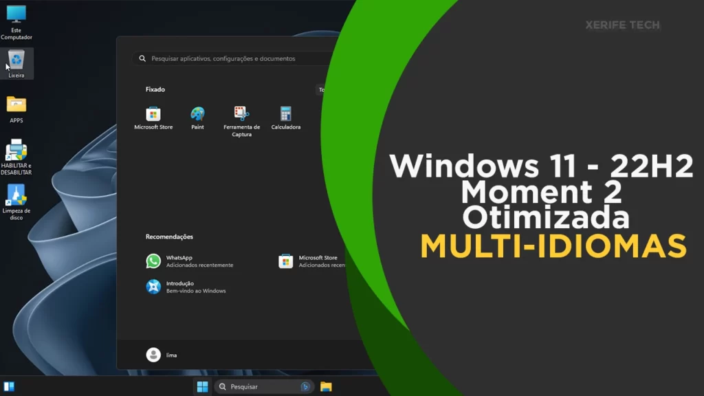 Windows 11 - 22H2 Moment 2 Otimizada