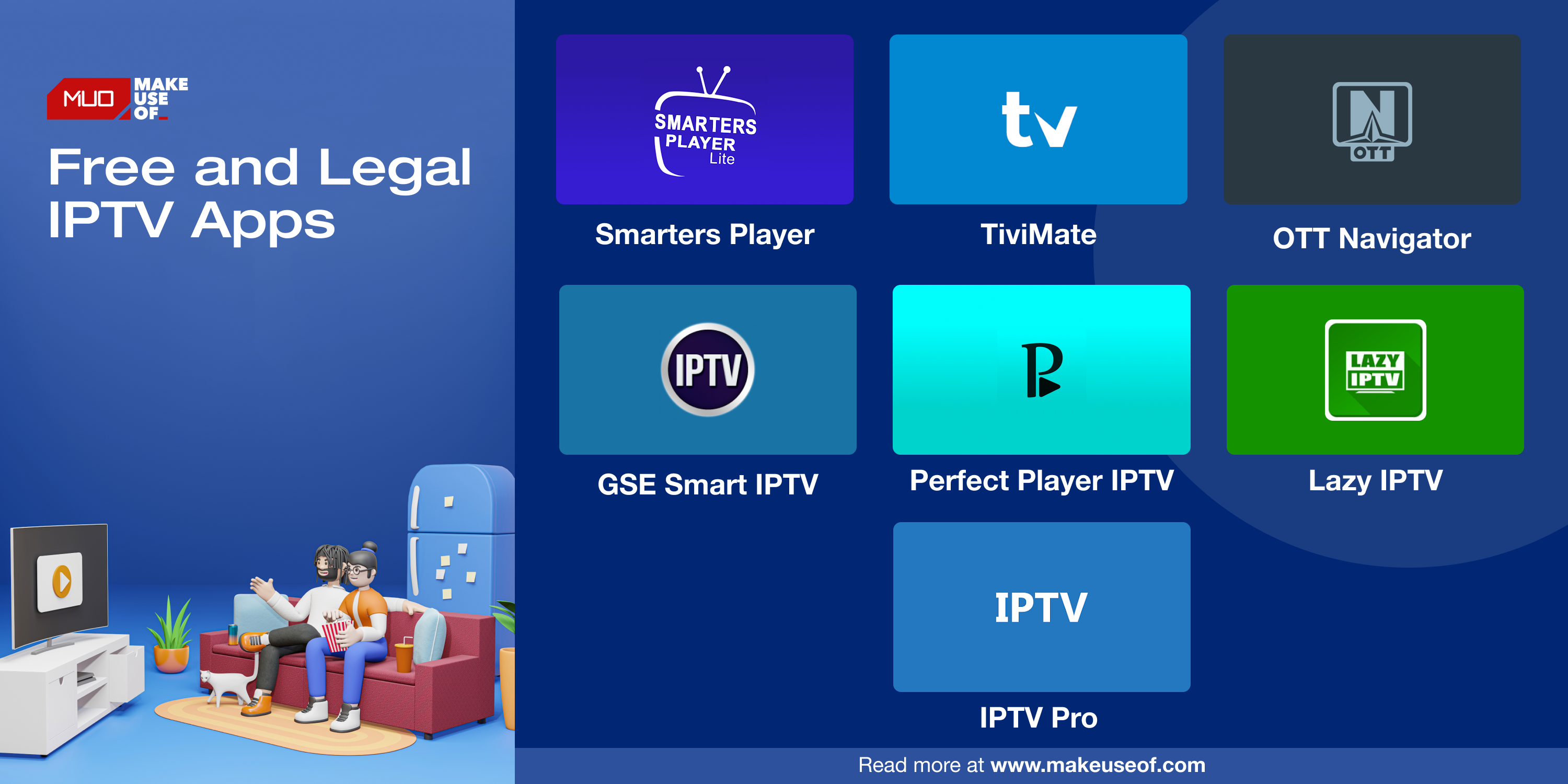 Infográficos sobre aplicativos de IPTV gratuitos e LEGAIS