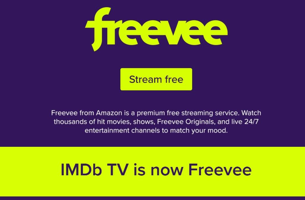 Freevee streaming de TV grátis